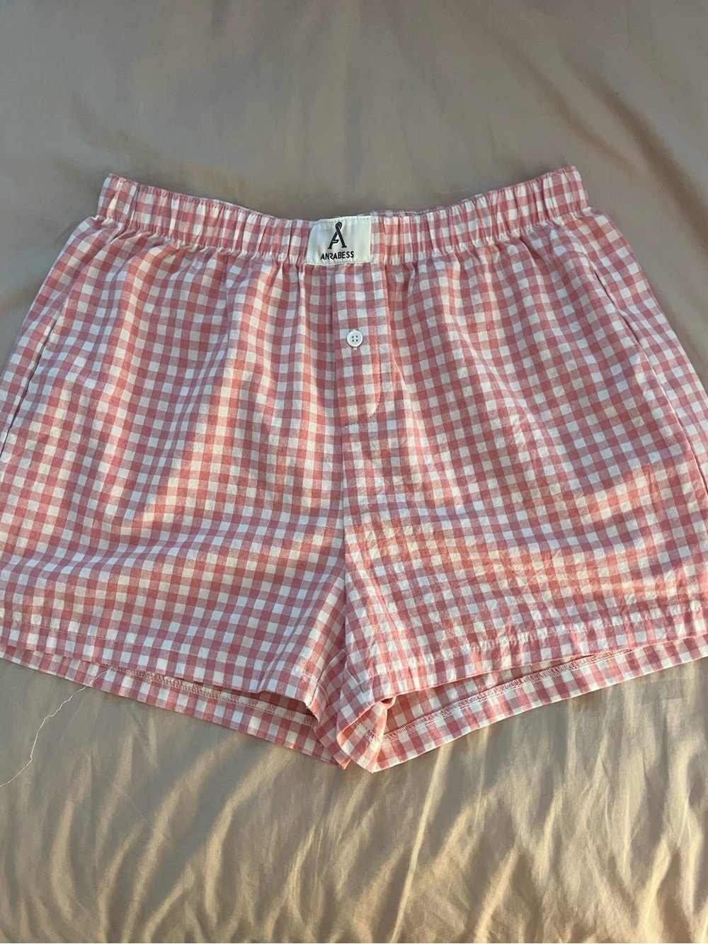 Pink Gingham Women’s Bermuda Shorts